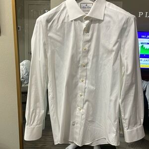 Brooks Brothers Thomas Mason White Dress Shirt